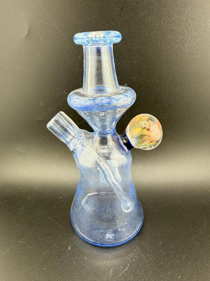 Pugsley Glass Blue Rig Fumed Marble 10mm 45°