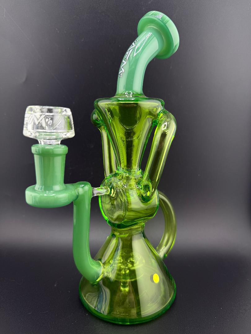 AFM Glass 9" Double Recycler TX067 14mm 90°