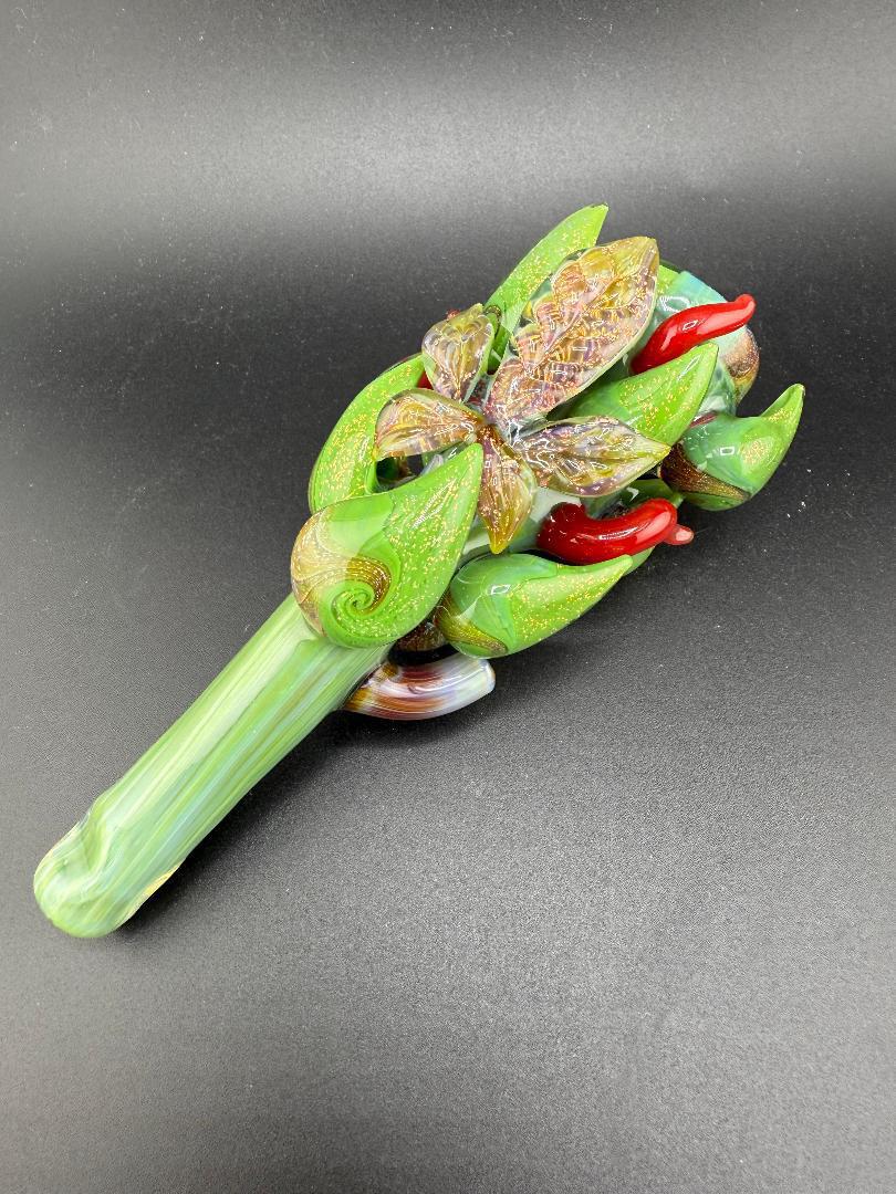 Mr. Gray Glass Nug Study Chillum & Pendant Set