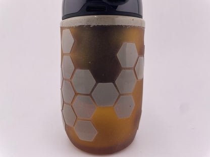 Brando Glass Puffco Proxy Core Accessory -  Bee Hive Honey Comb Base & Mouth Piece (Amber)