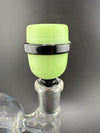 Ufo 14mm bowl in green and black, designed for enhanced smoking experience, fits standard water pipes.