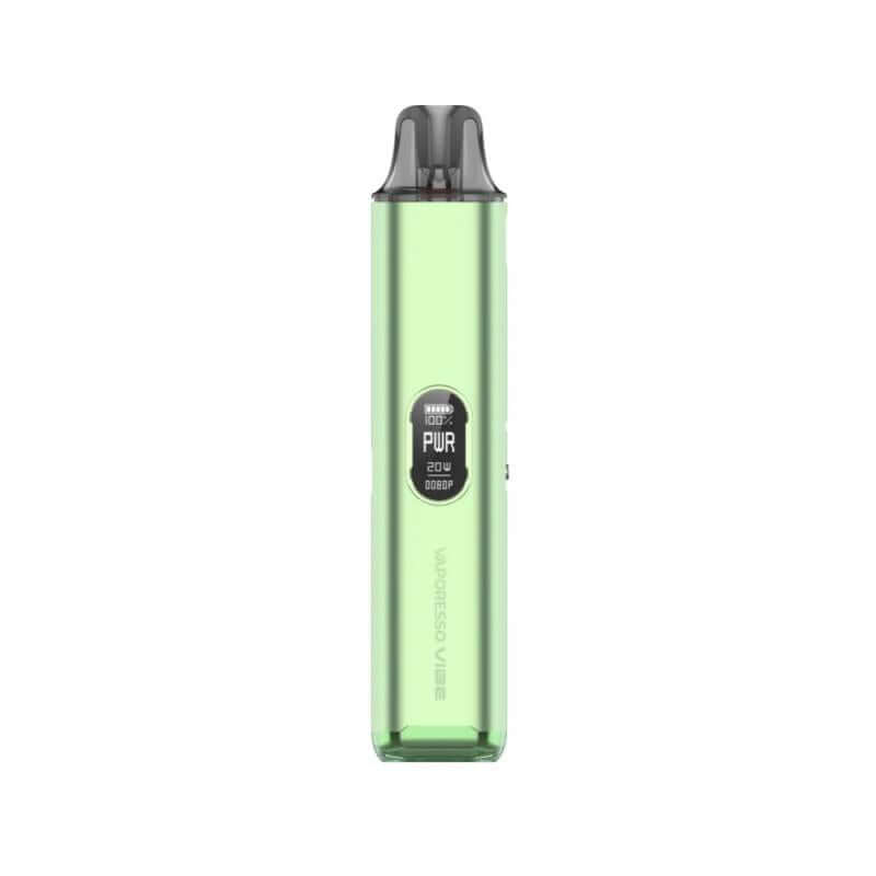 Vaporesso Vibe Pod Kit in green color, featuring innovative Dual Mesh technology for enhanced flavor.