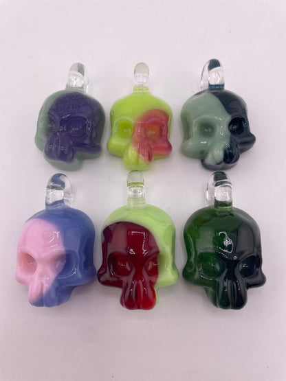 Tim Doane Pendant - Split Color Skull