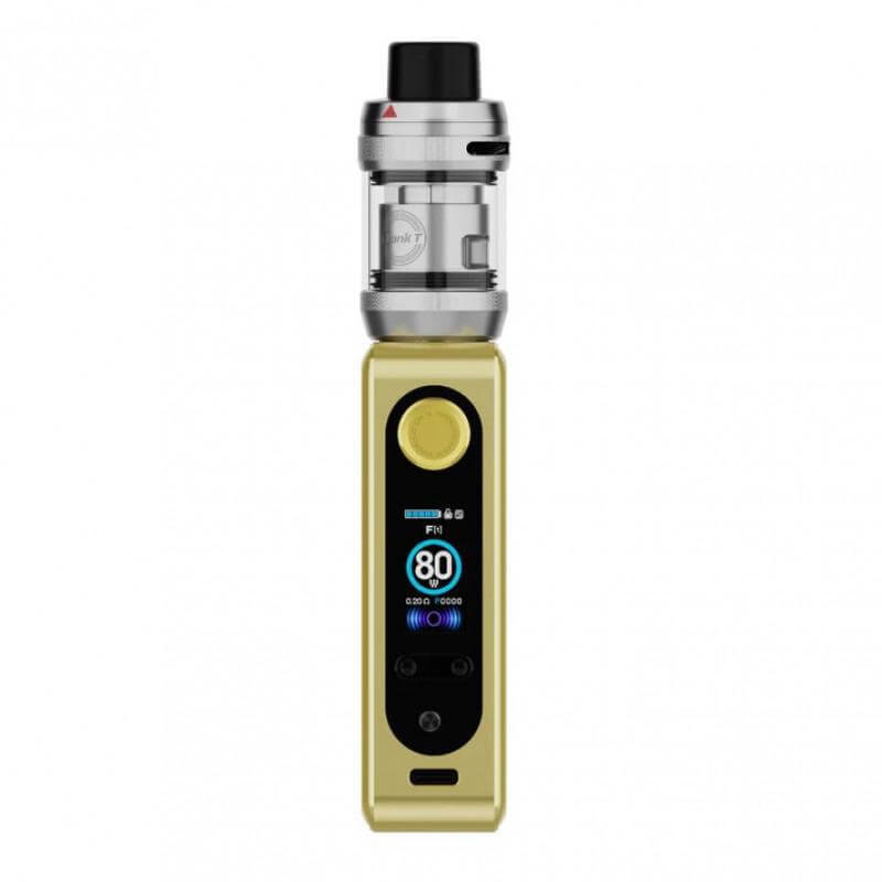 Vaporesso GEN SE Kit in yellow with iTank T, featuring digital display and top airflow design for DTL vaping.