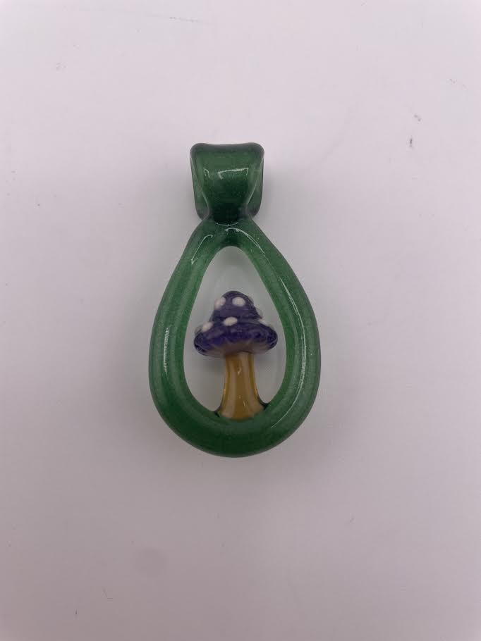 Tim Doane Glass Pendant - Loop Mushroom