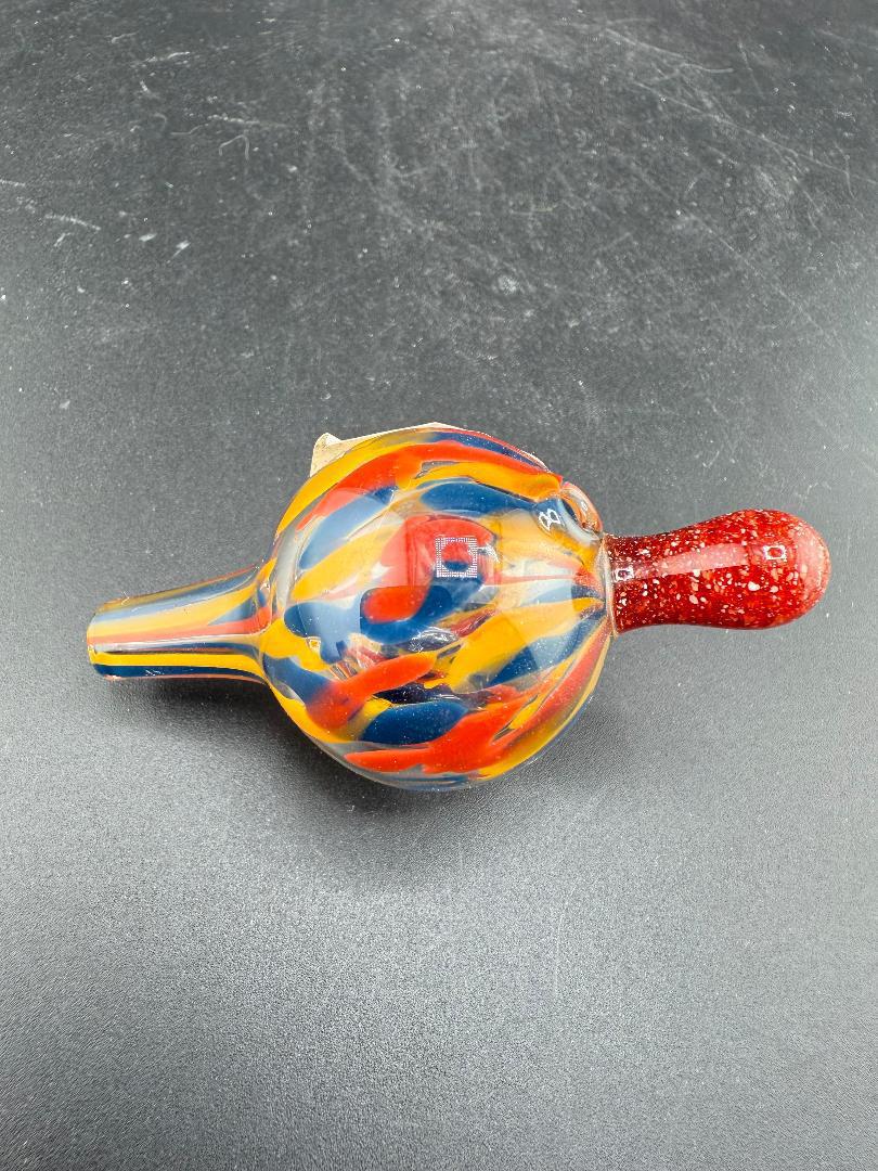 Unknown Artist Bubble Cap - 30mm rainbow Frit