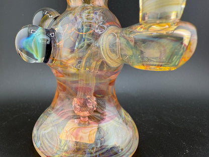 Royals Glass Fumed Orange Rig 10mm 90°