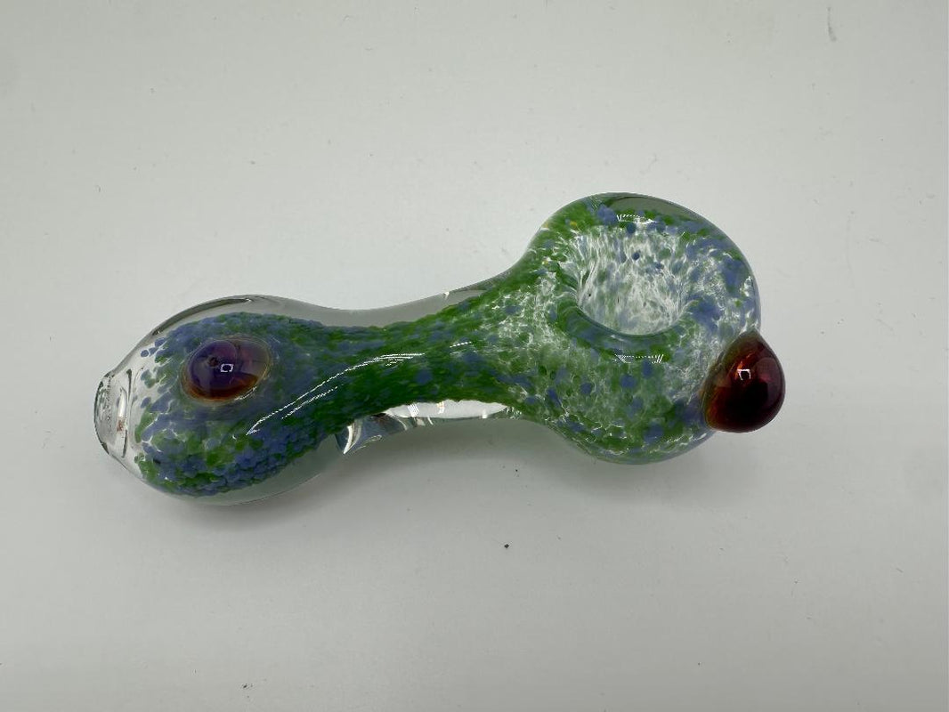 Highgrade Glass Dry Pipe  - Frit Colored
