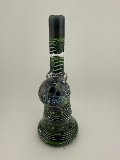 Highgrade Glass Heady Grommet Mini Tube 10mm 45° Green