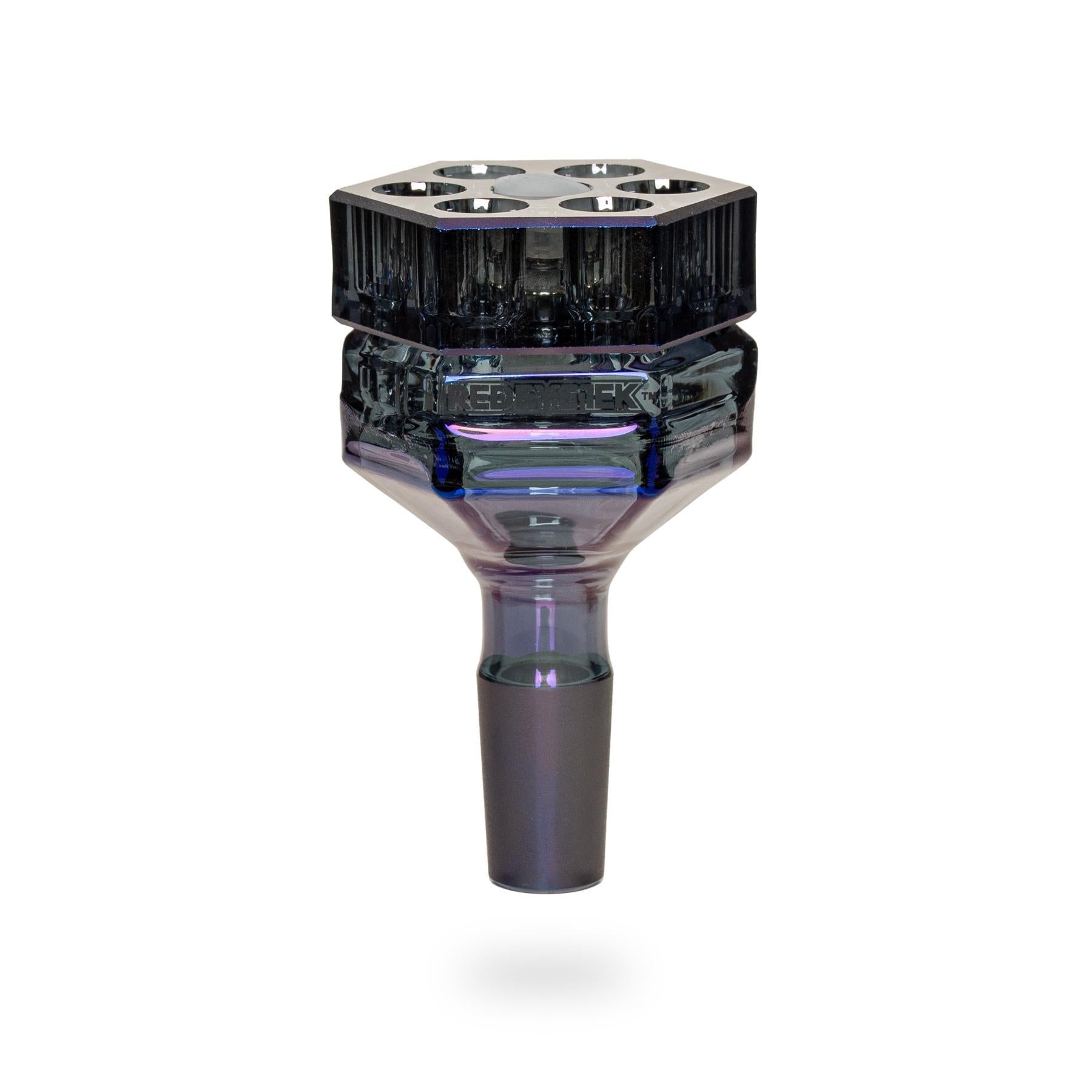Red Eye Tech 14mm Bowl - Revolution V2 ( Coming Soon ) featuring hex-cut design and six chambers for improved airflow.