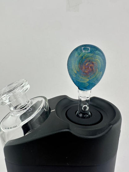 Paulson Pieces Dr. Dabber Switch GO Joystick Carb Cap – Clear with Fumed Implosion Handle