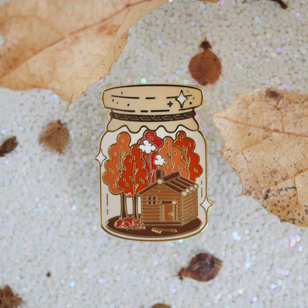 Occasionalish Enamel Pin - Jar Of Autumn