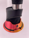 Kandy Custom 3-D Prints Puffco Peak Pro stabilizer base in orange and red dual-tone design, enhancing stability and style.