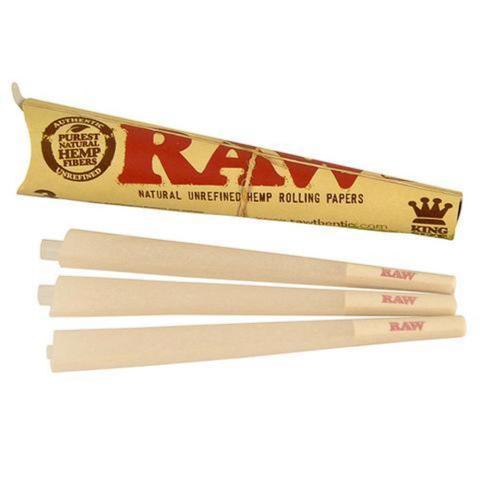 RAW Rolling Papers  King Size Cones 3pk