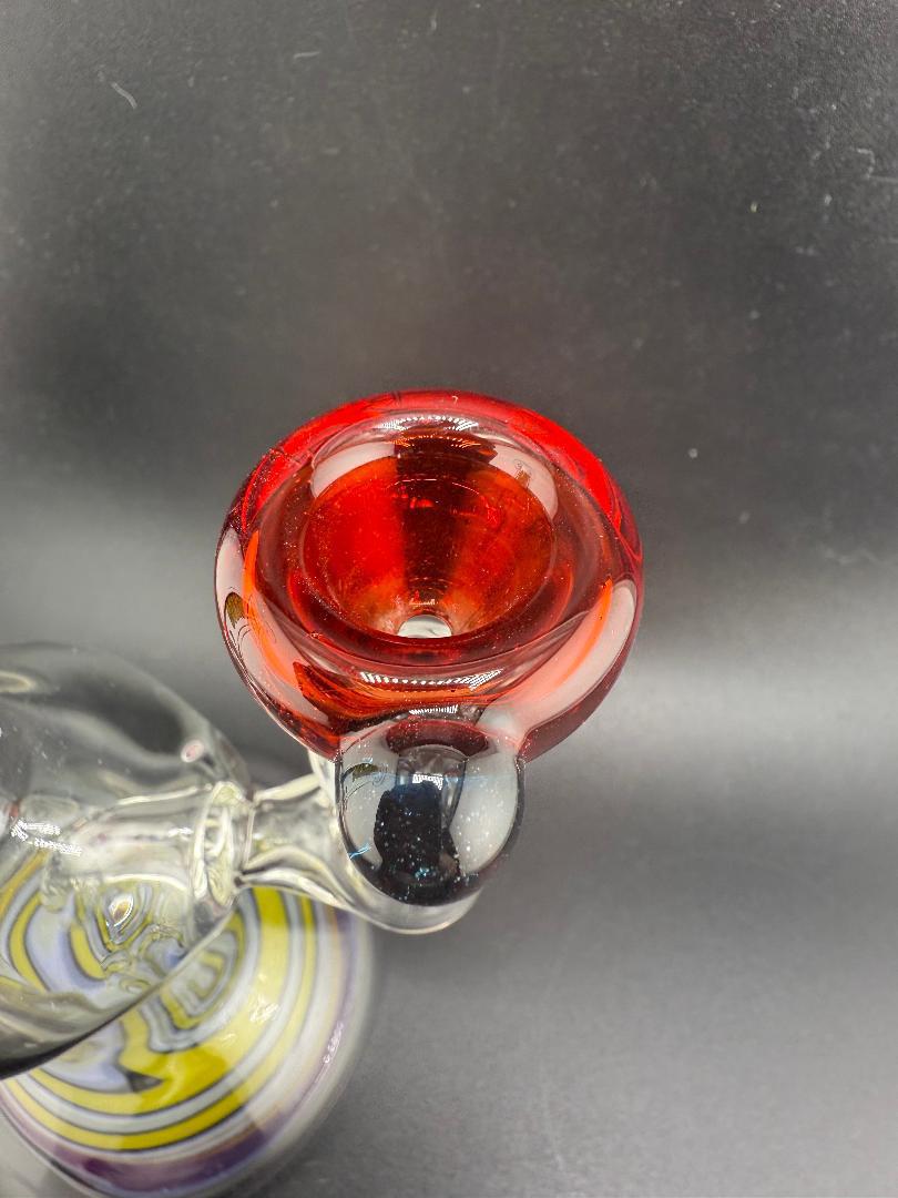 Highgrade Glass Single Color Red 14mm Bowl piece