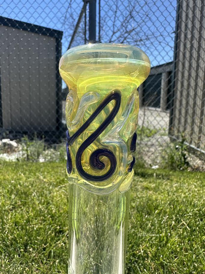 MJHoG 12" Flower Beaker - Squiggle Tech