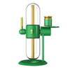 Stündenglass Herbal Gravity Infuser in green with gold accents for premium smoking experience.