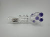 Crondo Glass Dry Pipe - Clear w/ Pink UV