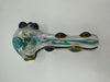 Crondo Glass Dry Pipe - Clear Inside Out  Squiggle with Tactile Dots