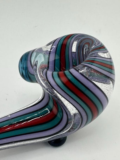 !!!! Highgrade Glass Gandalf Pipe - Line Worked Dichro