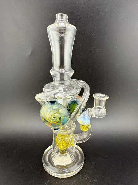 Brando Glass Mushroom Recycler w/ Fumed implosion Pendants 10mm 90°
