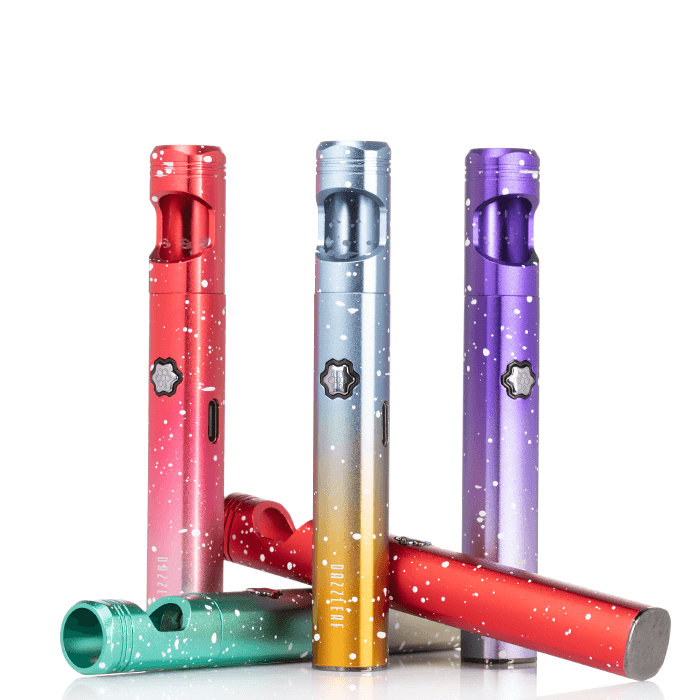 Colorful DazzLeaf HANDii VV 510 Thread Batteries in various shades, showcasing their portable design and stylish appearance.