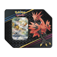 Pokémon TCG Crown Zenith Tin - Galarian Zapdos | 5 Booster Packs | Full-Art Foil Promo