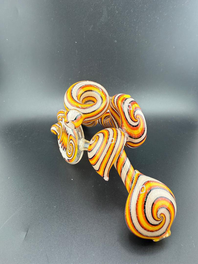 Crondo Glass UV White Orange Dichroic Dry Pipe