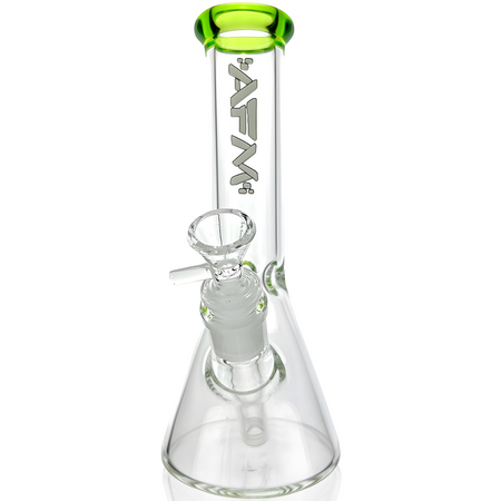 AFM Glass 8" Colored Lip Clear Mini Beaker T595 14mm 45°