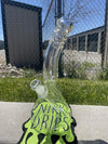 MJHoG 12" Flower Beaker – Bent Neck w/ Color Accent