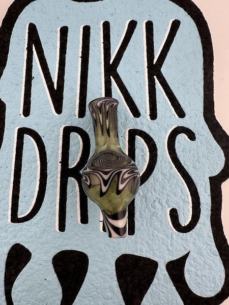 Highgrade Glass Bubble Cap - Green with Jail Break Wig Wag