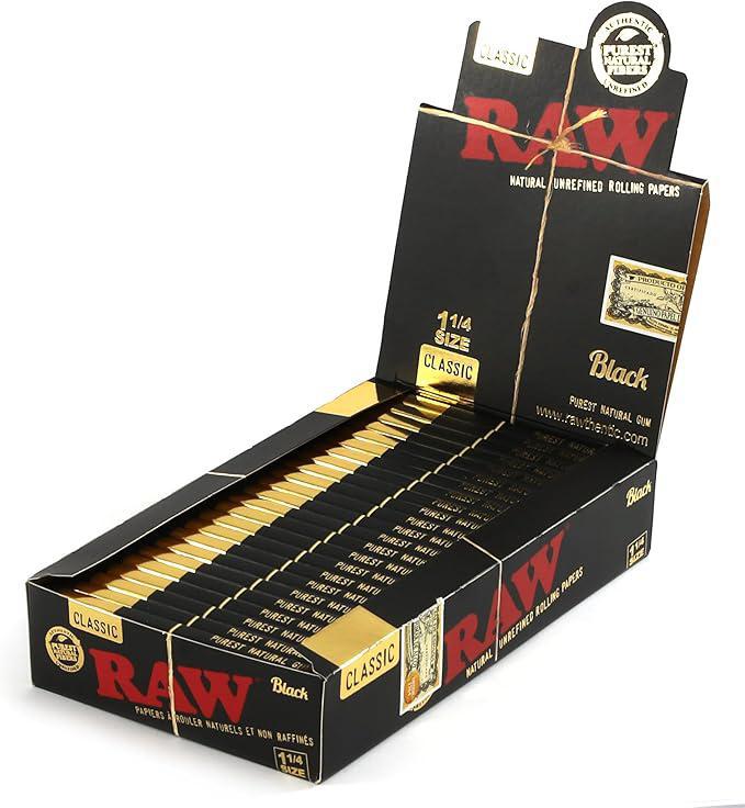 RAW Rolling Papers Papers 1 1/4 Black Classic