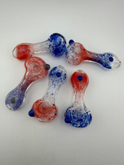 Highgrade Glass Dry Pipe  - Frit Colored