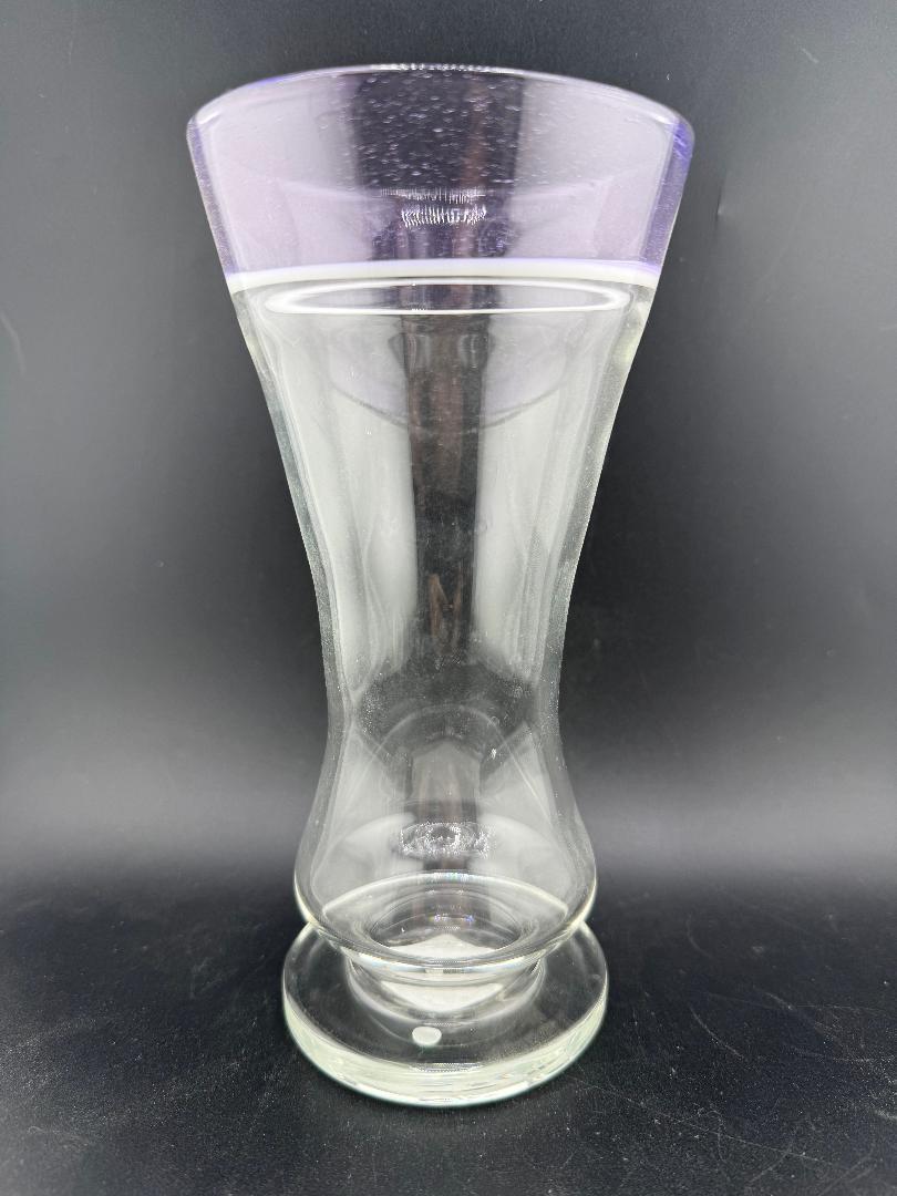 Mank Glass Cup / Pilsner- Purple Lip Wrap