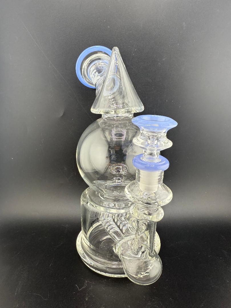 HWY Glass 9" Inline Bulb 14mm 90°