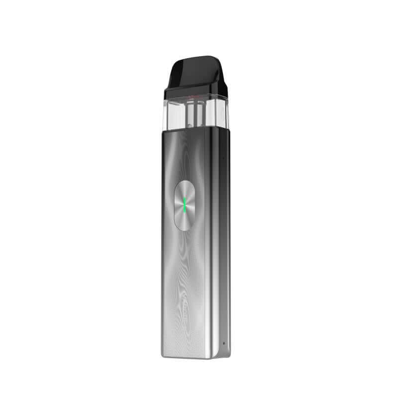 Vaporesso XROS 4 Mini vape device with sleek aluminum design and top-filling pod system.