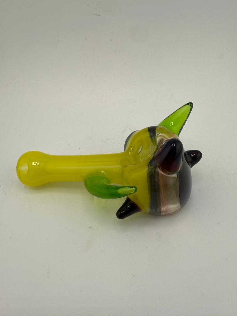 Lylo Glass Heady  Yellow Horned Pipe