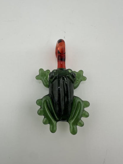 Tim Doane Glass Pendant / Necklace -  Frog