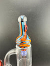 Highgrade Glass Fire & Ice Opal Wig Wag Bubble Cap