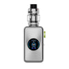 Vaporesso GEN Max Kit in silver with iTank T, featuring digital display and top airflow design.