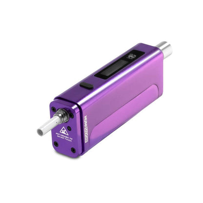 Huni Badger Portable Device Pro in purple, compact for easy herbal extract consumption on the go.