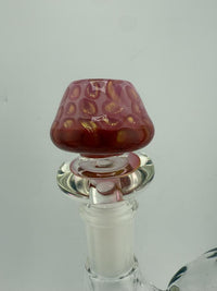 Honeycomb 14mm bowl piece in pink with a textured design, perfect for enhancing your smoking experience.