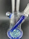 Highgrade Glass Mini Beaker - Color Accented Lip Wrap & Downstem w/ Wig Wag Reversal Bottom 10mm 45°