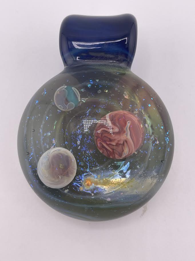 Tim Doane Glass Pendant  - Space Scene