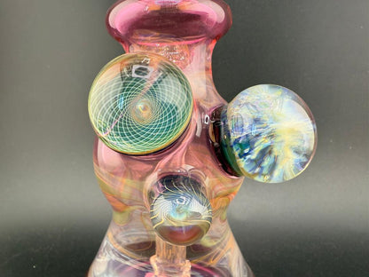 Royals Glass Fumed Pink Rig 10mm 45°