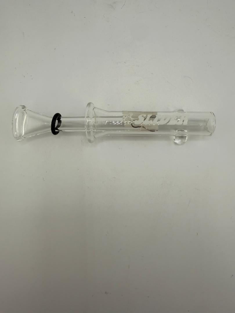 Home Blown Glass Naked Slider - Minimalist glass slide in Blunt size, handcrafted in the USA for smooth sessions.