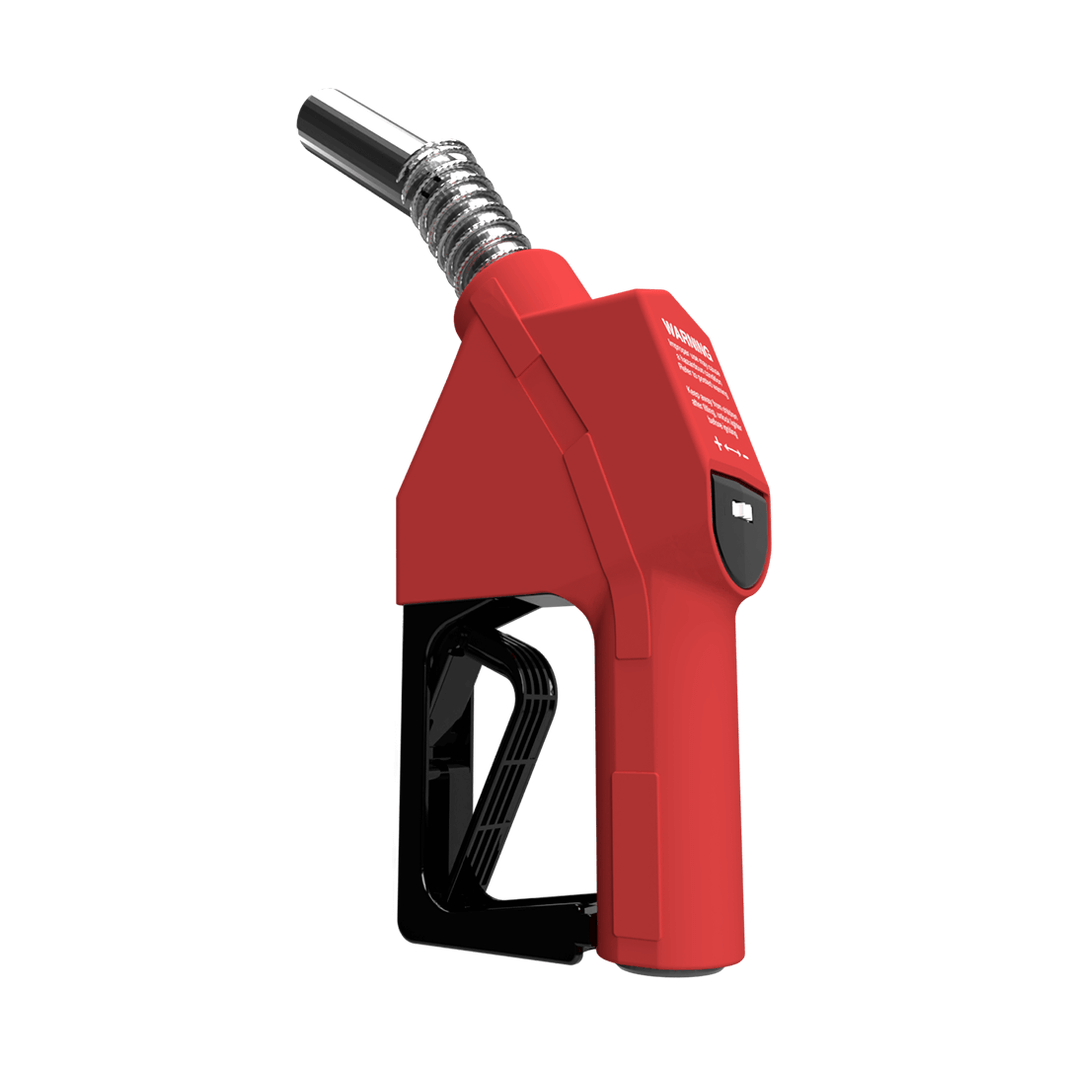 Smyle Fyre Gas Pump Torch in vintage red design, resembling a classic gas pump nozzle.