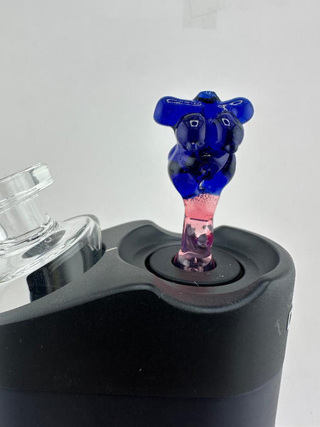 Paulson Pieces Dr. Dabber Switch GO Joystick Carb Cap – Clear with Lady Torso Handle