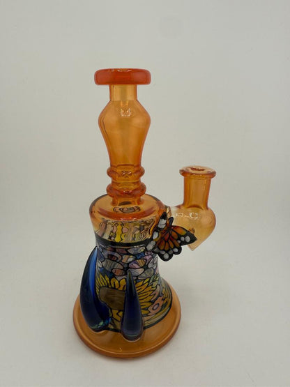 Windstar Glass Monarch Orange Banger Hanger 10mm 90