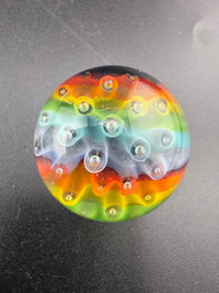 Danny W Glass Marble - 25mm Rainbow Bubble Trap